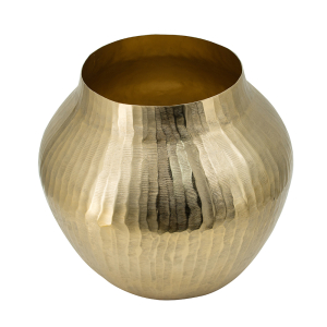Gold Chisel Flower Vase