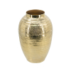 Gold Handmade Decorative Chisel Vase | 12.5"