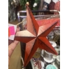 Red Metal Star Ornament