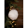 Faux Fir White Ornament