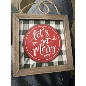Square Wood Signs