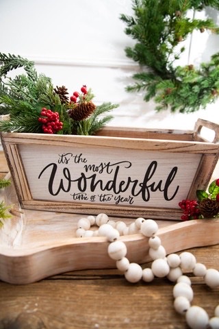 16” Planter Box - It’s The Most Wonderful Time Of The Year