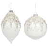 MARK ROBERTS Pearlized Glittered Ornament