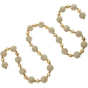 MARK ROBERTS  Gold glitter ball garland