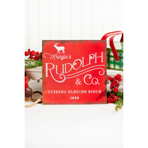 Kringle's Rudolph & Co Sign