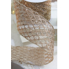 Champagne Mesh Wired Ribbon