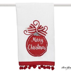 MERRY CHRISTMAS ORNAMENT TEA TOWEL