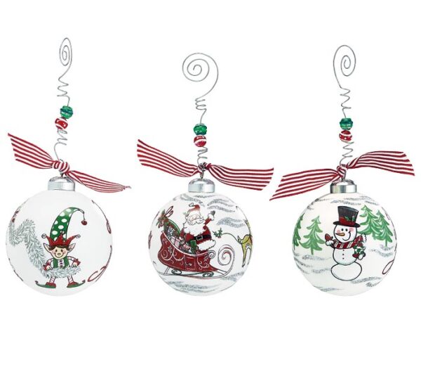 ORNAMENT SNOWMAN ELVES SANTA