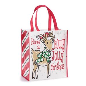 HAVE A HOLLY JOLLY CHRISTMAS DEER TOTE