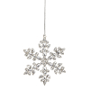 Silver Jeweled Snowflake Ornament | Size: 5.5"