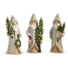 Natural Santa With Treee Ornament | Size: 5.75"