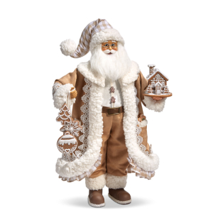 4415585 18" GINGHAM GINGERBREAD SANTA