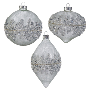 4" BEADED ORNAMENT