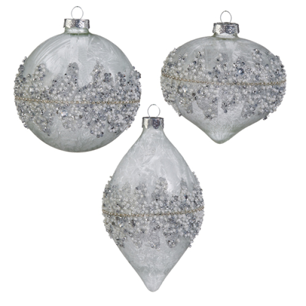 4" BEADED ORNAMENT