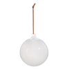 4" WHITE BALL ORNAMENT