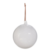 6" WHITE BALL ORNAMENT