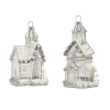 5" SILVER CHURCH ORNAMENT