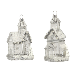 4424590 5" SILVER CHURCH ORNAMENT