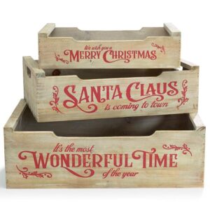 WOODLAND NESTED CHRISTMAS CRATES