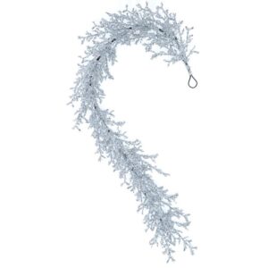 Icy Silver Glitter Garland | 60"