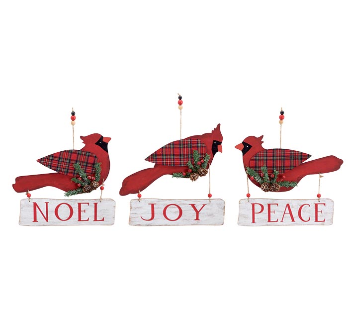 Christmas Cardinal Wall Hangers