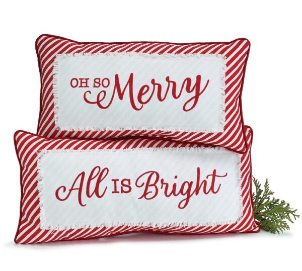 9745383 CHRISTMAS MESSAGE PILLOW ASSORTMENT