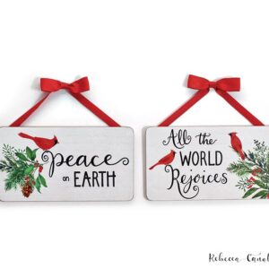 LARGE CARDINAL ORNAMENT WITH MESSAGES