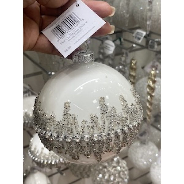 4' SILVER CELLINI JEWEL BALL3 ASST