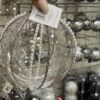 5" CELLINE CLEAR W PEARL BALL
ORN