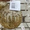 4" GOLD HEART BALL DECO ORNGLITT 2 ASST
