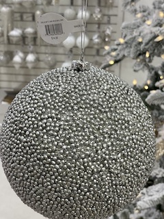 6" SILVER BEAD BALL