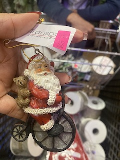 Santa With Bike/Car 2 Assorted
