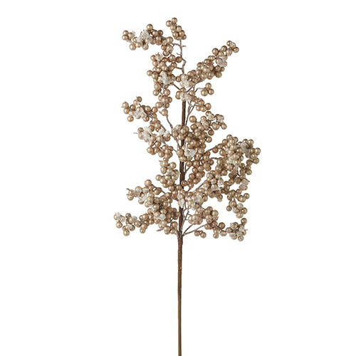 32" GOLD BERRY CLUSTER SPRAY