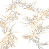 G3937036 RAZ 19.6' CLUSTER GLND CLEAR WIRE W/600 WHITE LIGHTS W/REMOTE (REF G3737043)