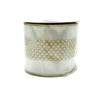 4"X5YD Pearl beadsembroidery on ivory