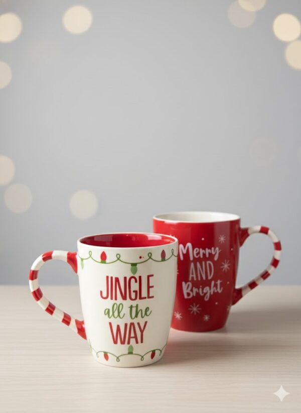 MUG CHRISTMAS MESSAGE (Set of 2)