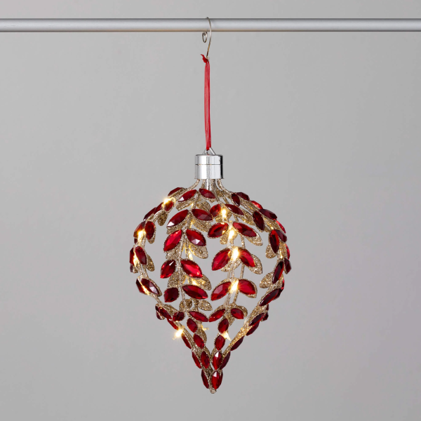 or11093 LED TEARDROP GEM ORNAMENT