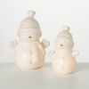 LED PORCELAIN SNOWMEN | Set of 2