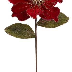 MARK ROBERTS  Jeweled Magnolia Stem. Small - 22 Inches (set of 3)