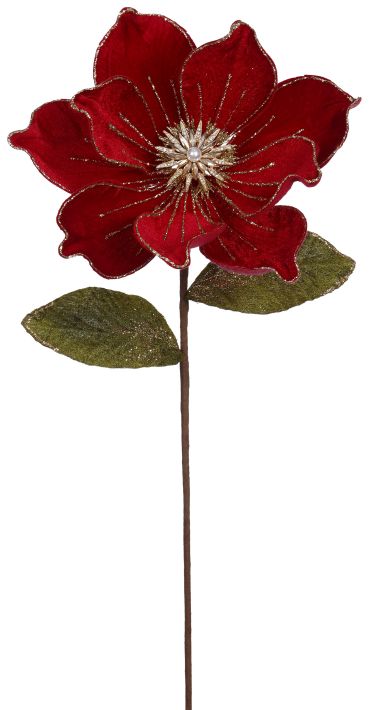 MARK ROBERTS  Jeweled Magnolia Stem. Small - 22 Inches (set of 3)