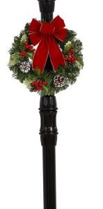 MARK ROBERTS  SNOWING LAMP POST W/ELF 72'