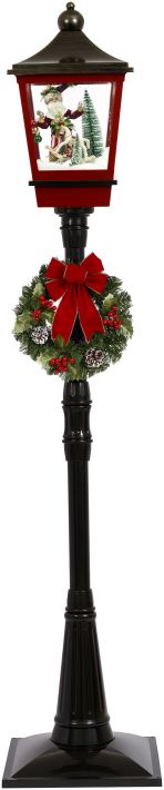 MARK ROBERTS  SNOWING LAMP POST W/ELF 72'
