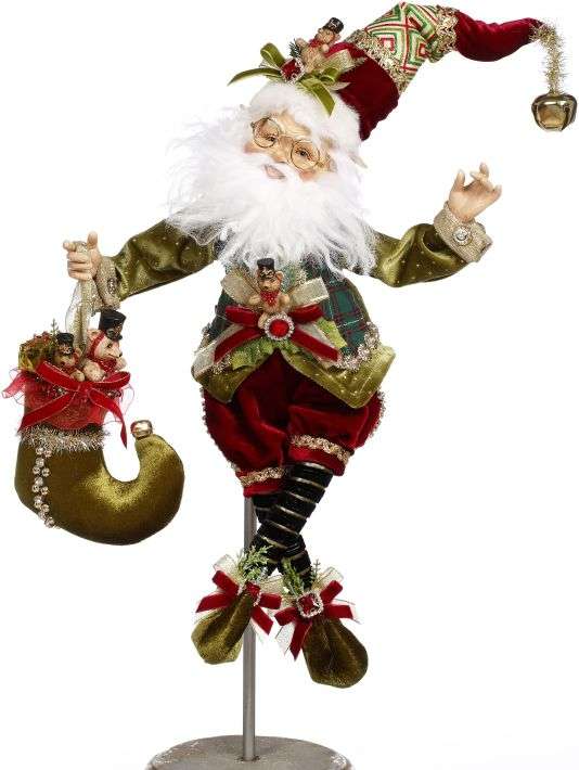 MARK ROBERTS  North Pole Stocking Maker Elf Medium 19"