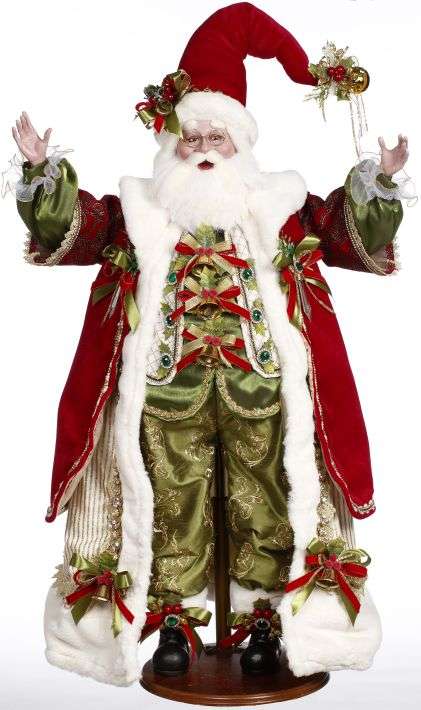 MARK ROBERTS  HOLLY&IVY SANTA 38"