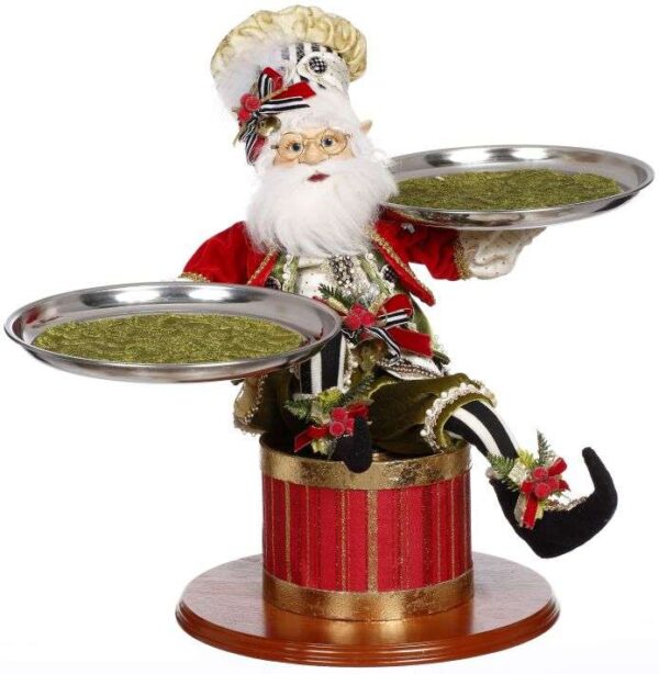 MARK ROBERTS SITTING SERVER ELF 17.5"
