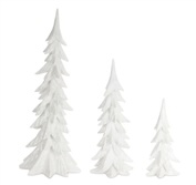 Melrose White Trees (Set of 3)