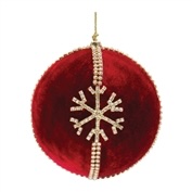 Ball Ornament w/Snowflake