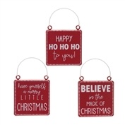 Ornament (3 Asst) 7.75"H