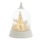 LED Rotating Globe w/Santa