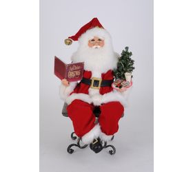 Karen Didion Lighted Story Time Sitting Santa
